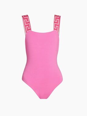 Versace Greek Key Strap Bodysuit / Swimwear